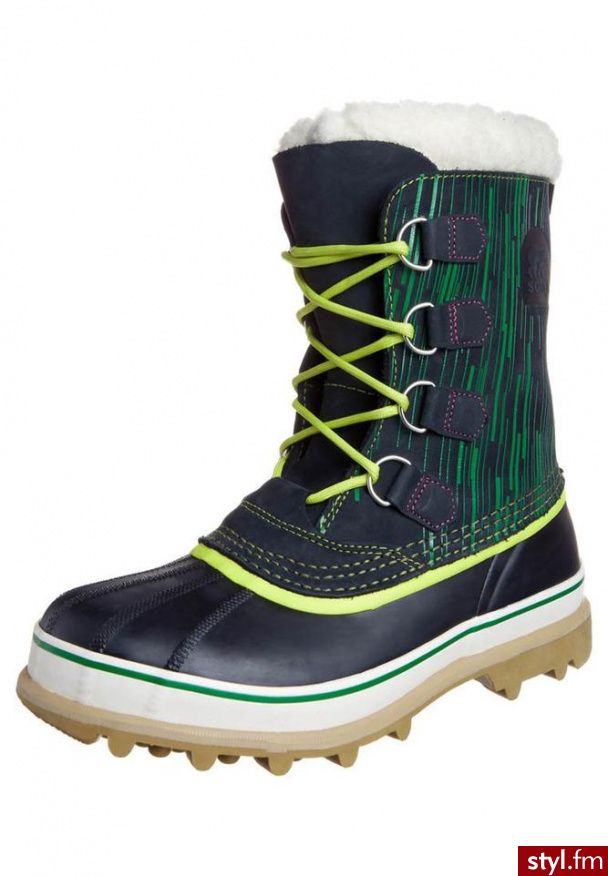 Sorel CARIBOU ACTION Śniegowce czarny (NM1967) - Pozostałe Buty Moda