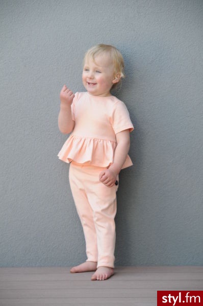 mon chou Spodnie / Legginsy łososiowe - Leginsy Spodnie Moda
