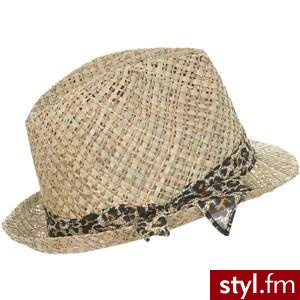 Leopard Scarf Trilby - Miss Selfridge - Polyvore. Pobrano ze strony: http://www.polyvore.com/leopard_scarf_trilby/thing?id=31119016 - Nakrycia głowy Dodatki Moda