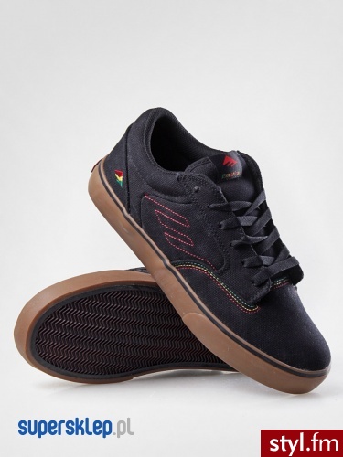 Emerica BUTY JINX (BLK/BLK/GUM) 42 Czarny Skate - Pozostałe Buty Moda