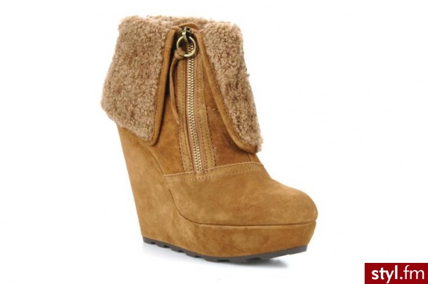 Ash PÓŁBUTY I BOTKI FOLK BY (BRĄZOWY) (Brązowy) - Botki Buty Moda