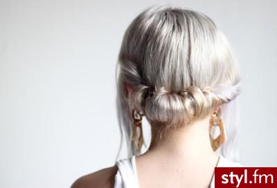 Blond Upięcie Proste Na co dzień Średnie Fryzury