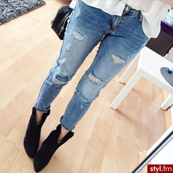 Jeansy Spodnie Moda