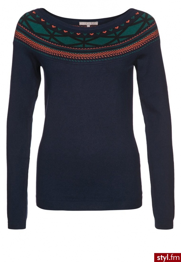 mint&berry Sweter niebieski (MB-0713-0348) - Swetry Ciuchy Moda