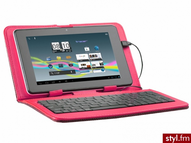 TRACER ETUI NA TABLET 7 '' WALKER CZERWONY KLAWIATURA MICRO USB (TRATOR43698) - Portfele i etui Dodatki Moda