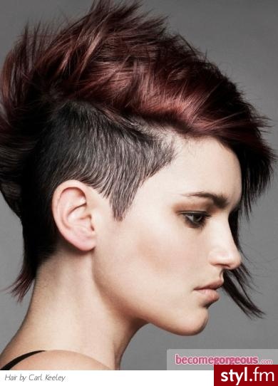  - Kolorowe Punk Rock Alternatywne Krótkie Fryzury