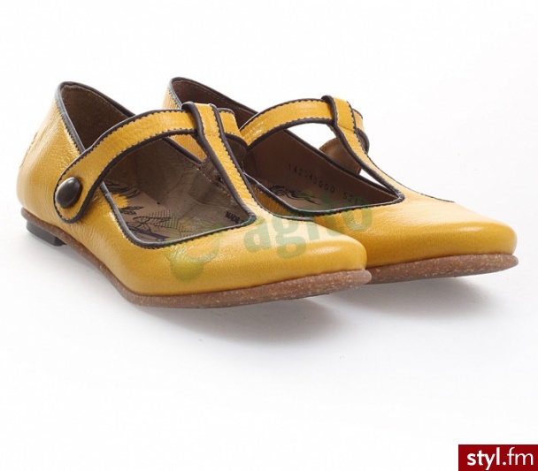 FLY LONDON Półbuty fri żółte 353246 - Półbuty Buty Moda