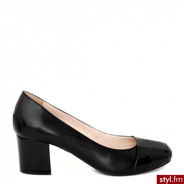 Venezia CZÓŁENKA 1477 C+V NERO - Czółenka Buty Moda