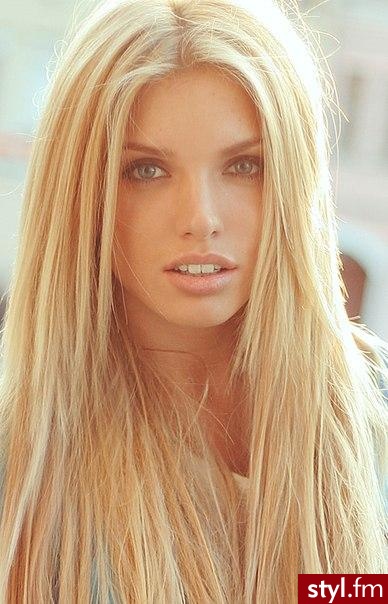 Blond Rozpuszczone Proste Na co dzień Długie Fryzury
