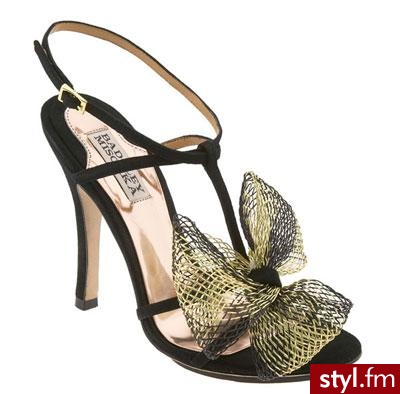 Buciki z piękną kokardą od Badgley Mischka kupisz za 190 dolarów. - Pozostałe Buty Moda