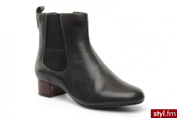 Clarks PÓŁBUTY I BOTKI KUMI BALCONY BY CLARKS (Szary) - Botki Buty Moda