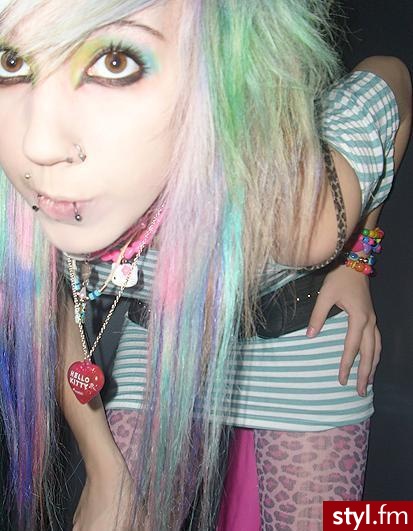 EMO Alternatywne Średnie Fryzury
