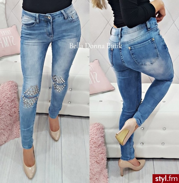 Jeansy Spodnie Moda