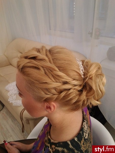 Blond Upięcie Kręcone Ślubne Długie Fryzury