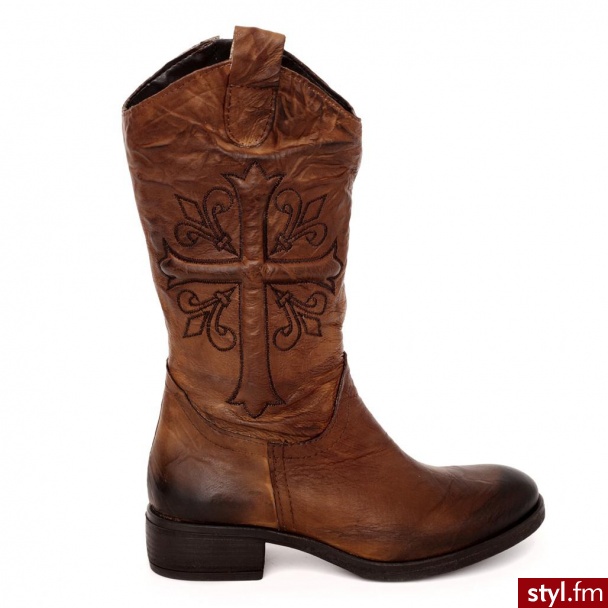 Venezia BOTKI 198 OLD BROWN - Botki Buty Moda