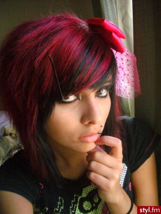 EMO Alternatywne Średnie Fryzury