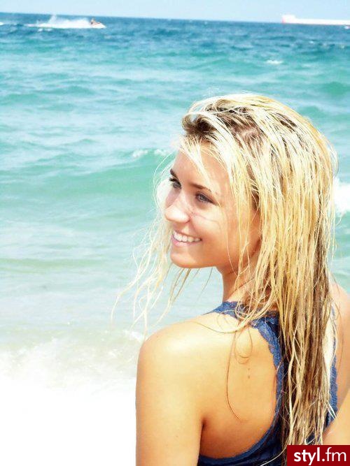 Blond Rozpuszczone Proste Na co dzień Długie Fryzury