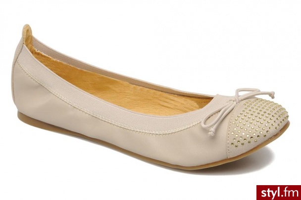 BUFFALO BALERINKI BULIO BY (Beżowy) - Balerinki Buty Moda