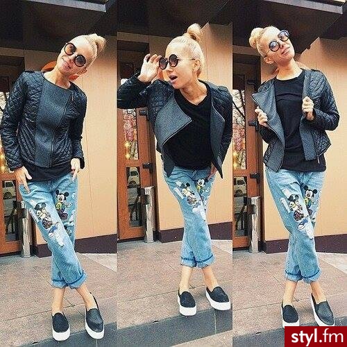 Jeansy Spodnie Moda