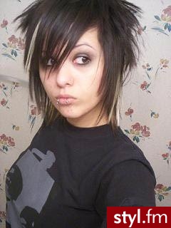 EMO Alternatywne Średnie Fryzury