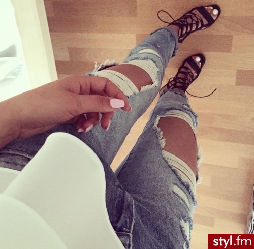 Jeansy Spodnie Moda