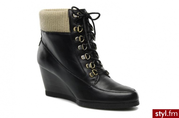 Derhy PÓŁBUTY I BOTKI CASTE BY DERHY (Czarny) - Botki Buty Moda