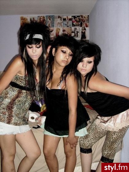 EMO Alternatywne Średnie Fryzury