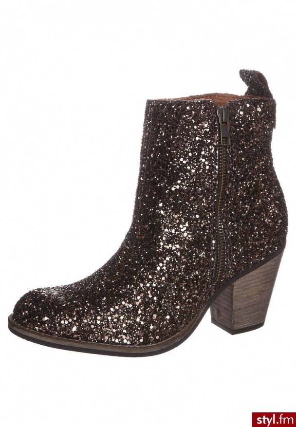 Buffalo Botki brązowy - Botki Buty Moda