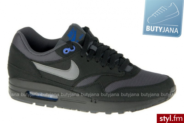 NIKE buty AIR MAX 1 308866-040 Sportowe Czarny - Sportowe Buty Moda