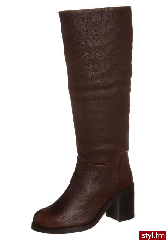 Jonak Kozaki brązowy - Kozaki Buty Moda