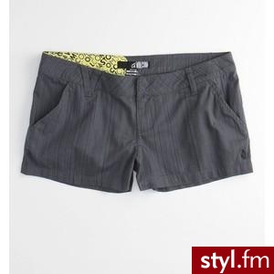 Volcom Shorts - Womens - Cheeky Pinstripe Short - Polyvore. Pobrano ze strony: http://www.polyvore.com/volcom_shorts_womens_cheeky_pinstripe/thing?id=15679985 - Pozostałe Ciuchy Moda