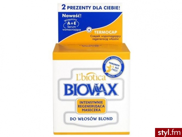 Biovax, maseczka, intensywnie regenerująca, do włosów blond. - Misz-masz