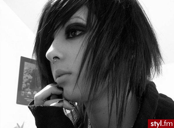EMO Alternatywne Średnie Fryzury