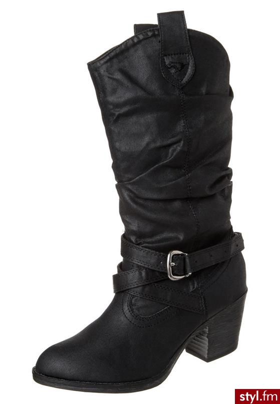 Rocket Dog SIDESTEP Botki kowbojki i motocyklowe czarny (SIDESTEPRF) - Pozostałe Buty Moda