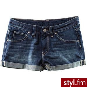 H&M dark denim blue shorts - Polyvore. Pobrano ze strony: http://www.polyvore.com/dark_denim_blue_shorts/thing?id=27256385 - Pozostałe Ciuchy Moda