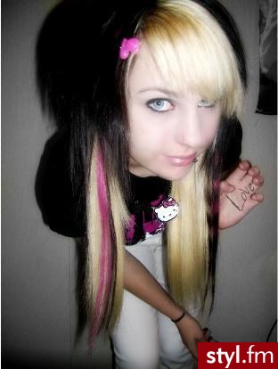 EMO Alternatywne Średnie Fryzury
