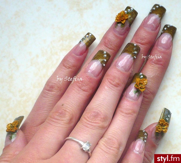 zielone pazurki. http://nailsofdreams.blog.onet.pl/ - Paznokcie