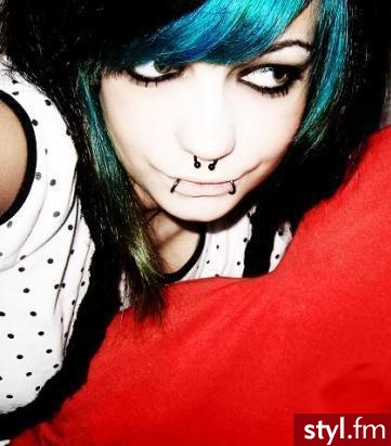 EMO Alternatywne Średnie Fryzury