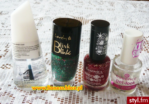 Manicure wykonany tymi produktami znajdziecie w NOTCE NA BLOGU: http://lioness.blox.pl/2013/12/Bozonarodzeniowe-paznokcie.html - Kosmetyki