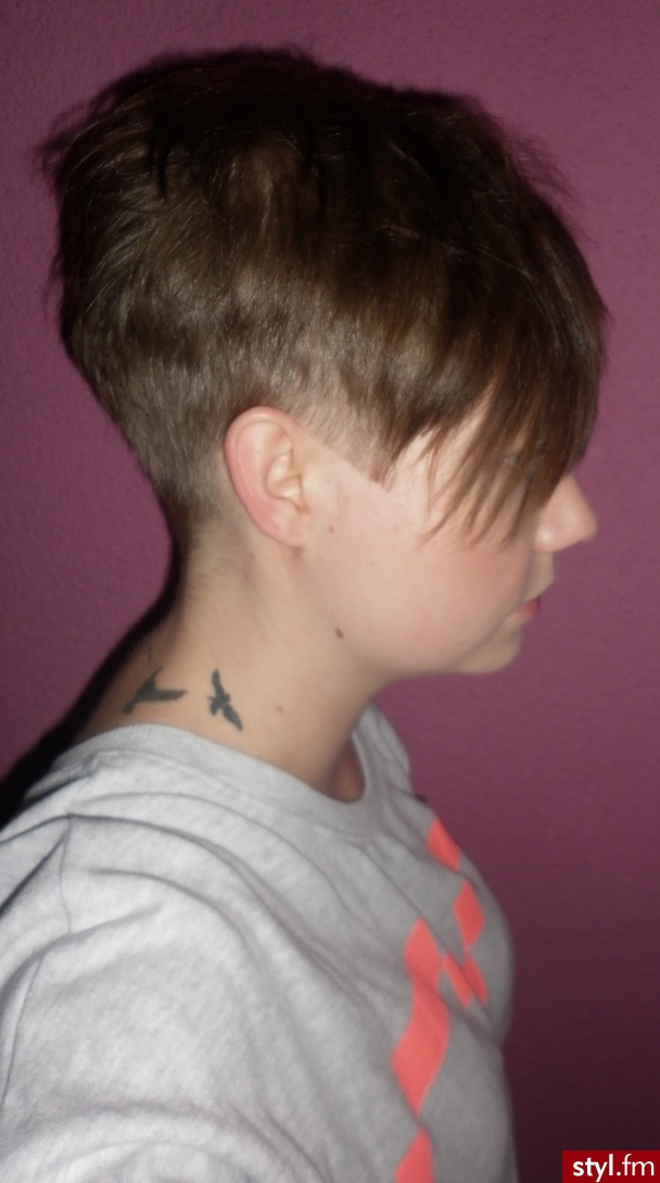 Blond Irokez damski Proste z grzywką Na co dzień Krótkie Fryzury