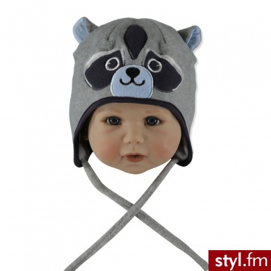 Name it Boys Mini Fleece Czapka polarowa MUNNY grey melange - Nakrycia głowy Dodatki Moda