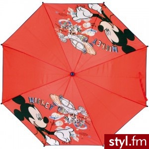 Myszka Mickey PARASOL MICKEY RETRO CZERWONY (WD 6959/2) - Parasole Dodatki Moda