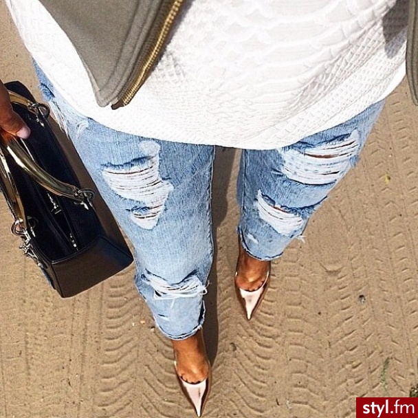 Jeansy Spodnie Moda