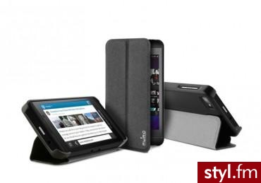 Puro zeta Slim Etui Blackberry z10 czarny (BBz10zETASBLK) - Portfele i etui Dodatki Moda