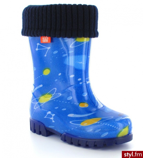 Demar Kalosze z wkładką Twister Lux Print (038/ T) - Kalosze Buty Moda