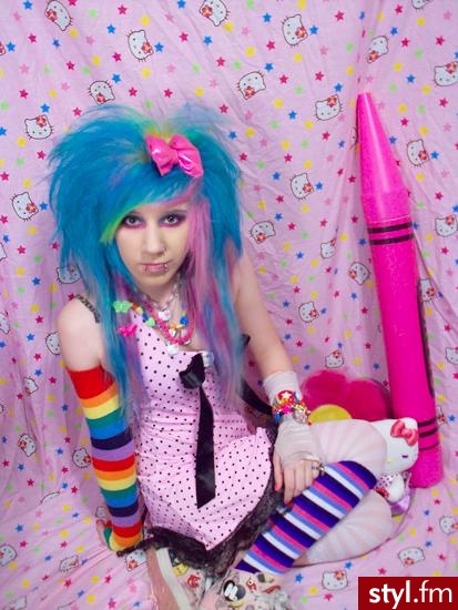EMO Alternatywne Średnie Fryzury