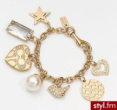 Złota bransoletka od Coach - $248 - Pozostałe Dodatki Moda