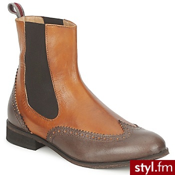 Hip Buty Dziecko Stino Brown - Kozaki Buty Moda