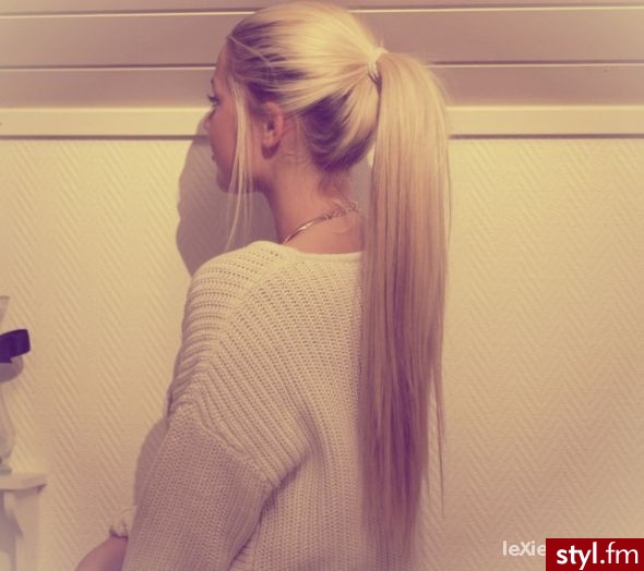 Blond Upięcie Proste Na co dzień Długie Fryzury