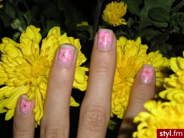 pink-gold - Paznokcie